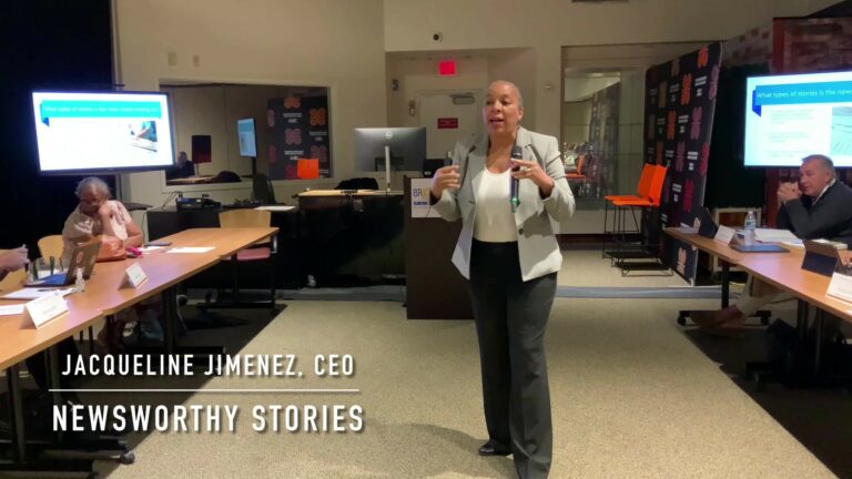 Newsworthy Stories Speaks at OESBD Kauffman program bitrate - frame at 1m2s